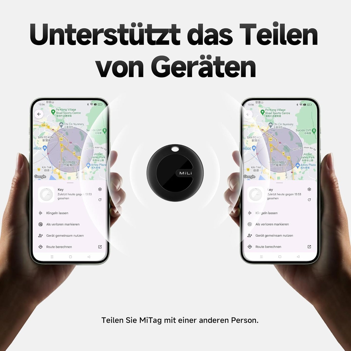 Mili Mitag Traceur Localisateur D’Objets Bluetooth, Fonctionne Avec L’App Google Localiser (Uniquement Android), Batterie Remplaçable, IP67 Imperméable, Pour Les Clés/Portefeuilles/Valises, 4-Pack
